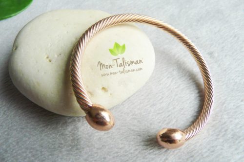 bracelet magnétique or rose